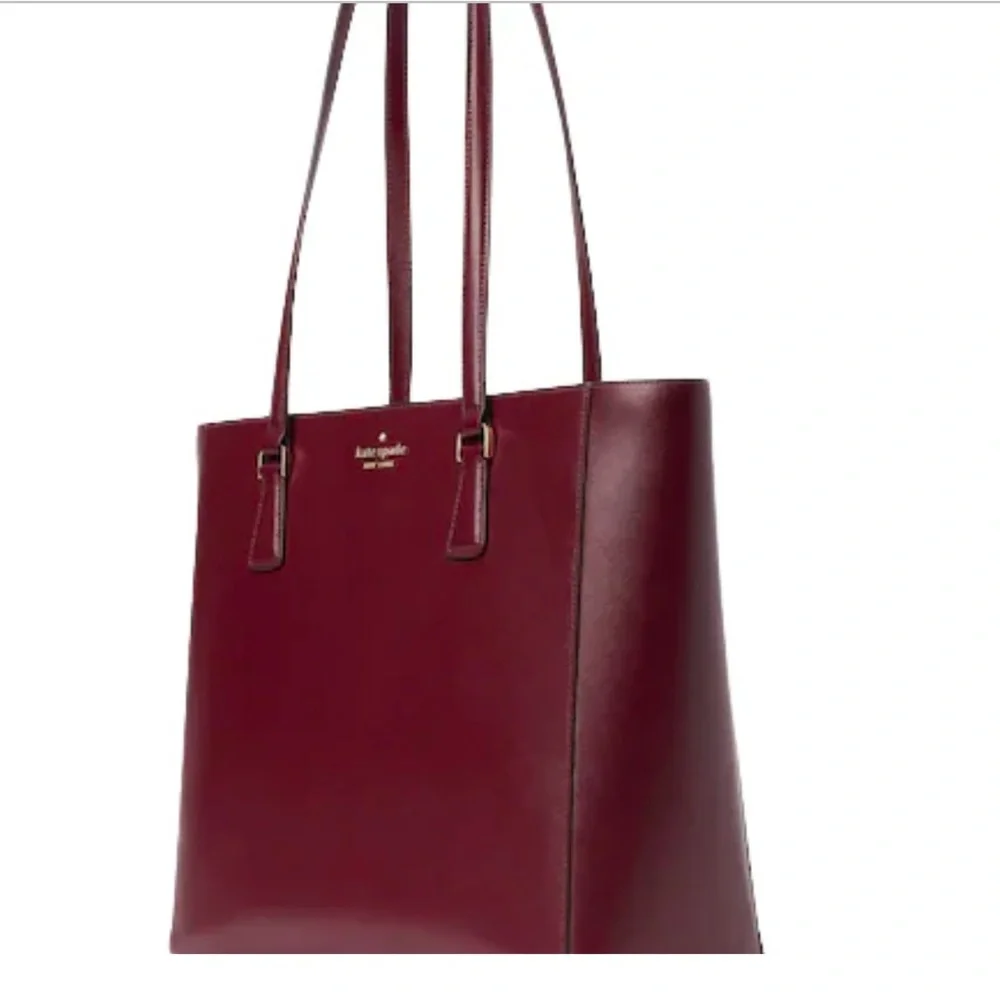 Kate Spade Burgundy Tote Bag - Picture 1 of 9